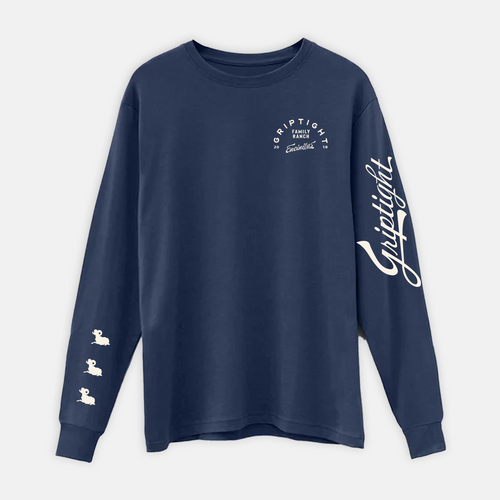 GT Durable Long Sleeve (Navy/White)