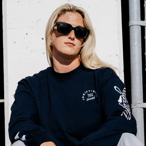 GT Durable Long Sleeve (Navy/White) - GRIPTIGHT