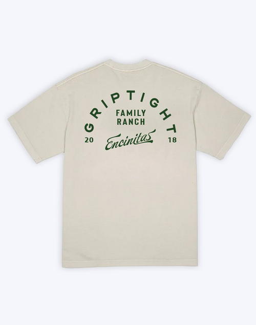 Family Ranch Heavyweight Tee (Cream/Forest)