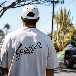 Griptight Heavyweight Tee (Cream/Burgundy)