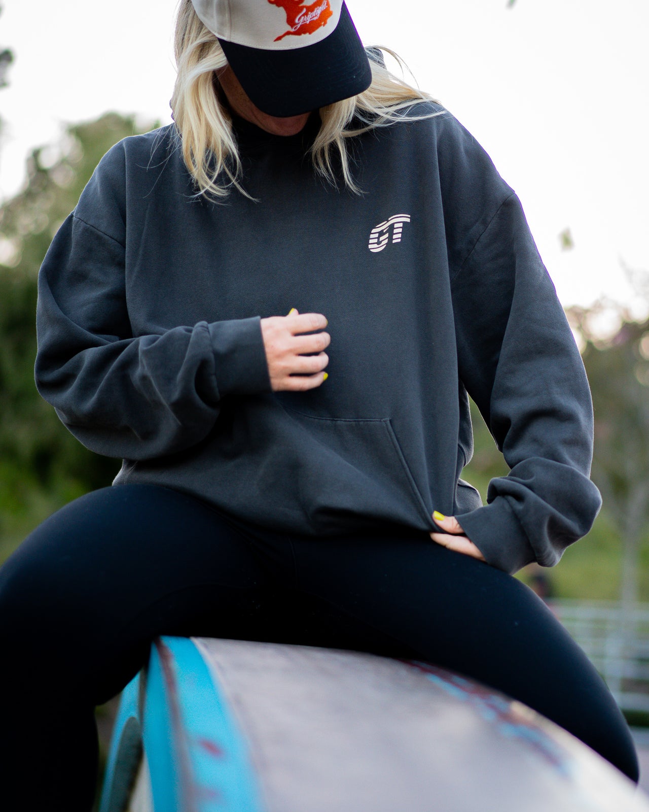 Family Ranch Hoodie (Charcoal/Cream)
