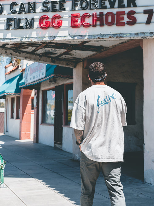 Bighorn Sheep Heavyweight Tee (Concrete/Powder Blue) - GRIPTIGHT